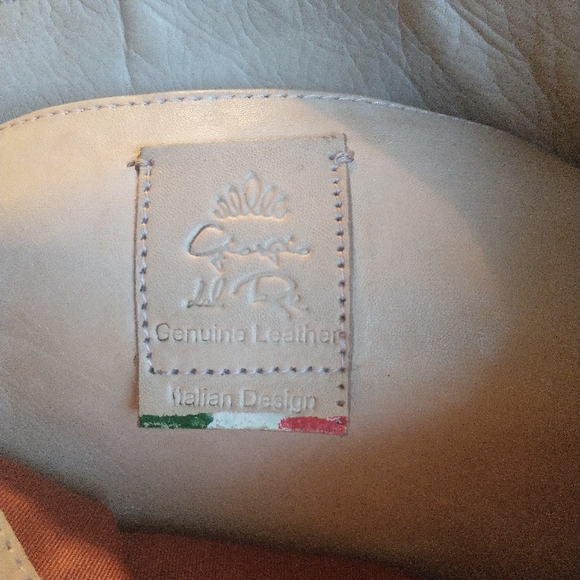 AMAZING GIORGIO DEL RE INTERWOVEN LEATHER HANDBAG - Picture 3 of 13